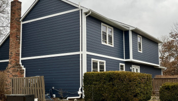 New James Hardie siding install with Craftsman Exterior Remodeling.