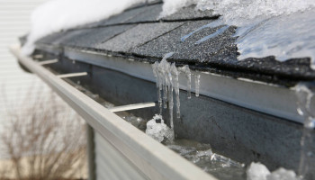 Ice on Indianapolis roof