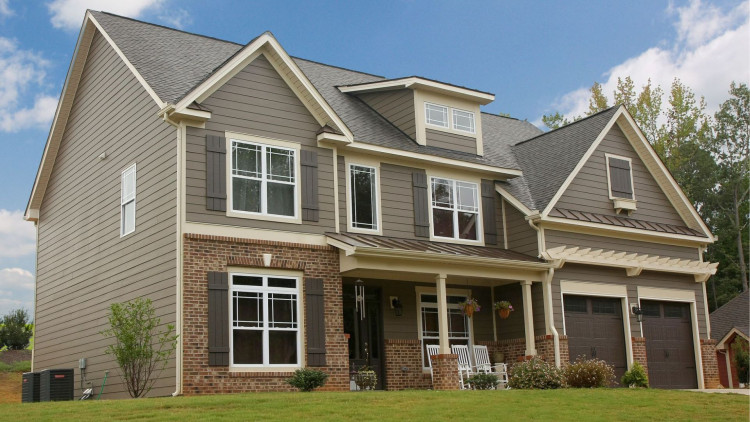 James Hardie siding installed on a home.