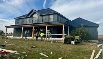 Siding installation by Craftsman Exterior Remodeling.